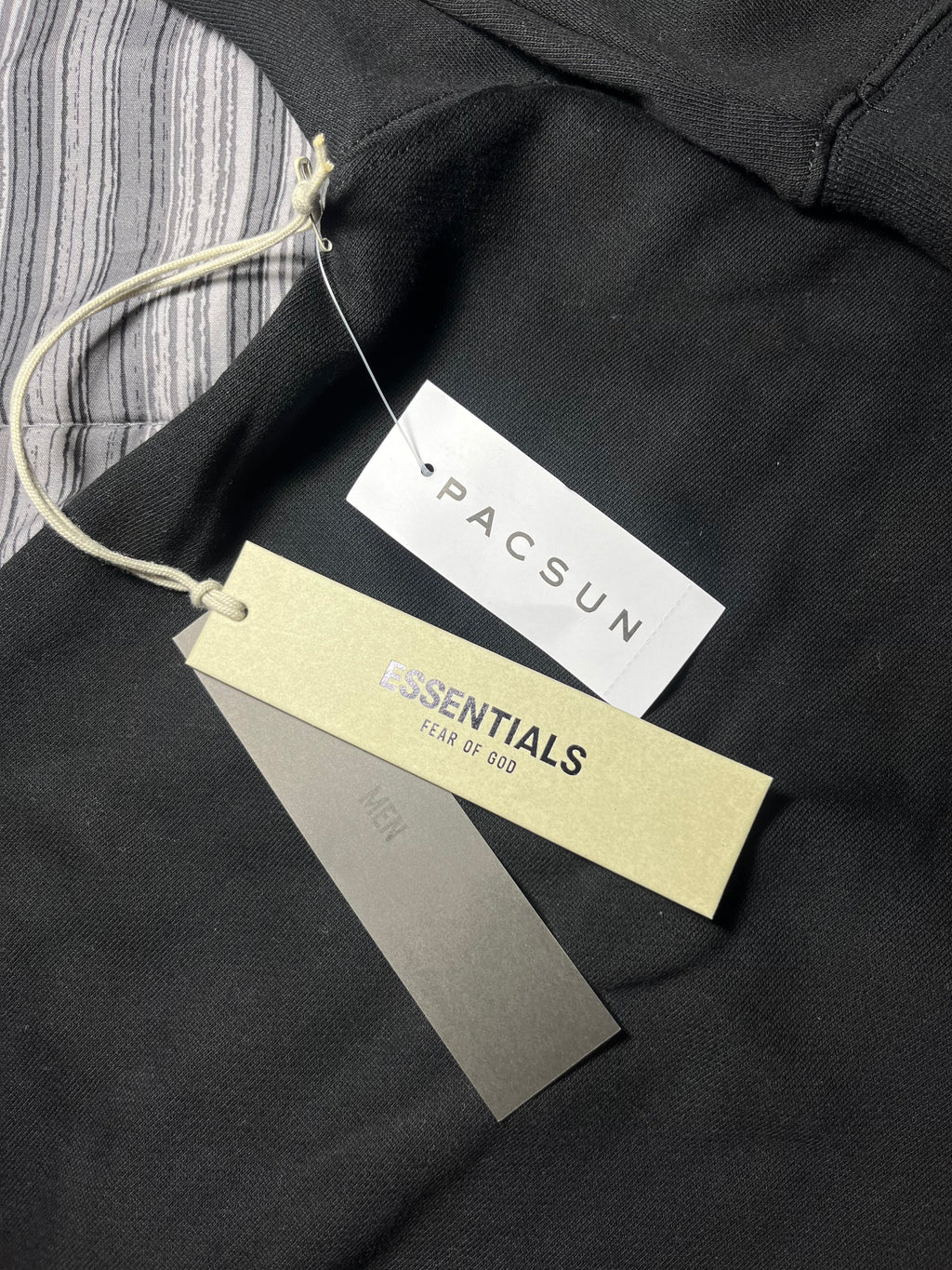 Hoodie Essentials Stretch Limo Black