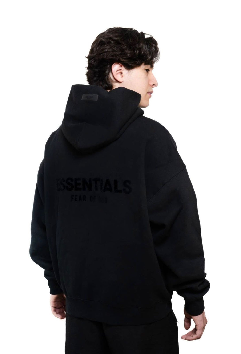 Hoodie Essentials Stretch Limo Black