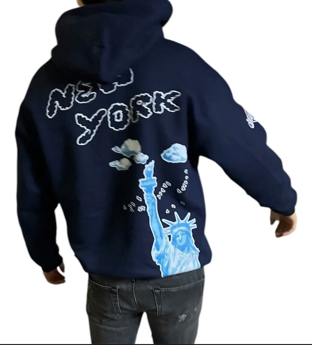 Sudadera NY Clouds Azul