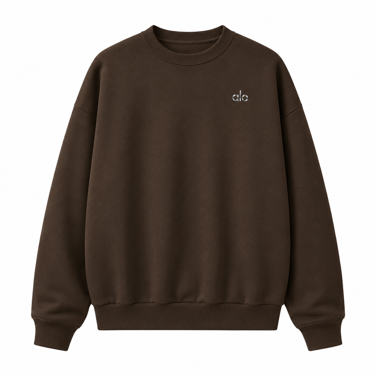 Sudadera Hoodie Alo Crewneck Café Expresso