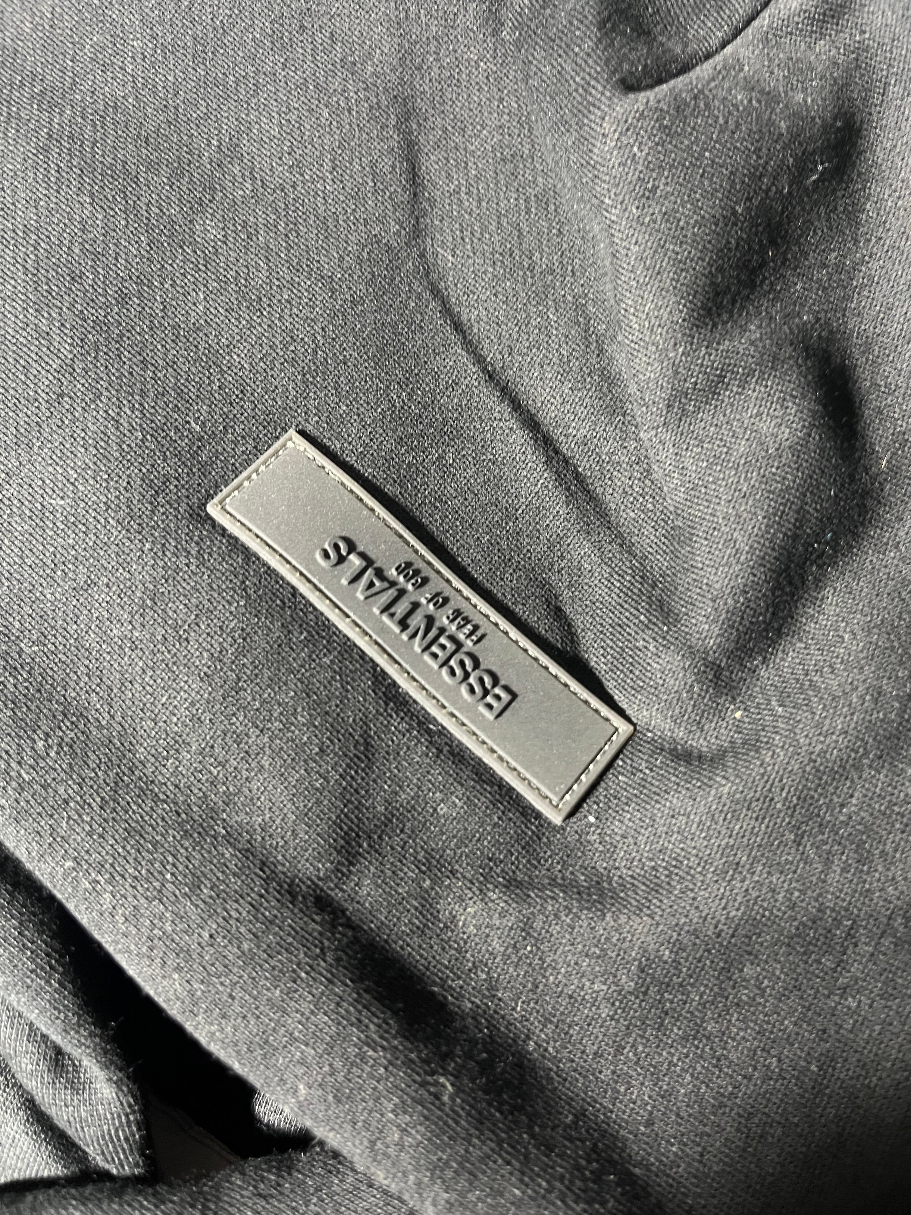 Hoodie Essentials Stretch Limo Black