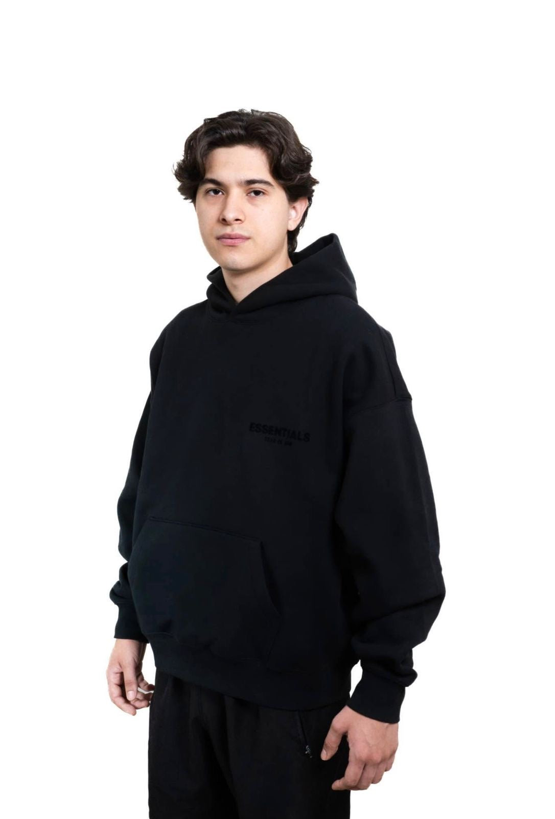 Hoodie Essentials Stretch Limo Black