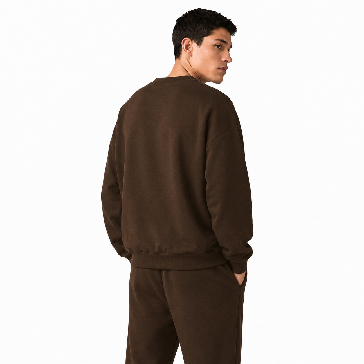 Sudadera Hoodie Alo Crewneck Café Expresso
